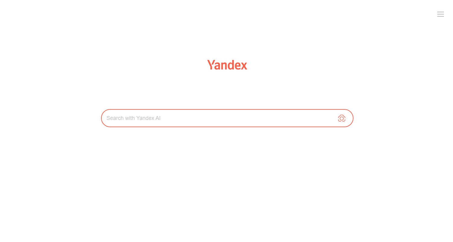 Yandex 界面预览